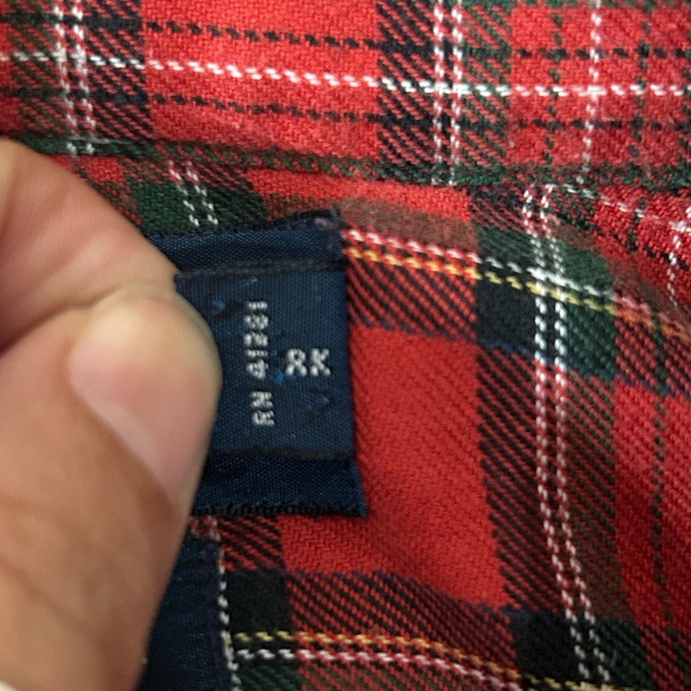 Vintage Lauren Ralph Lauren the Blake red plaid button down - Picture 10 of 11